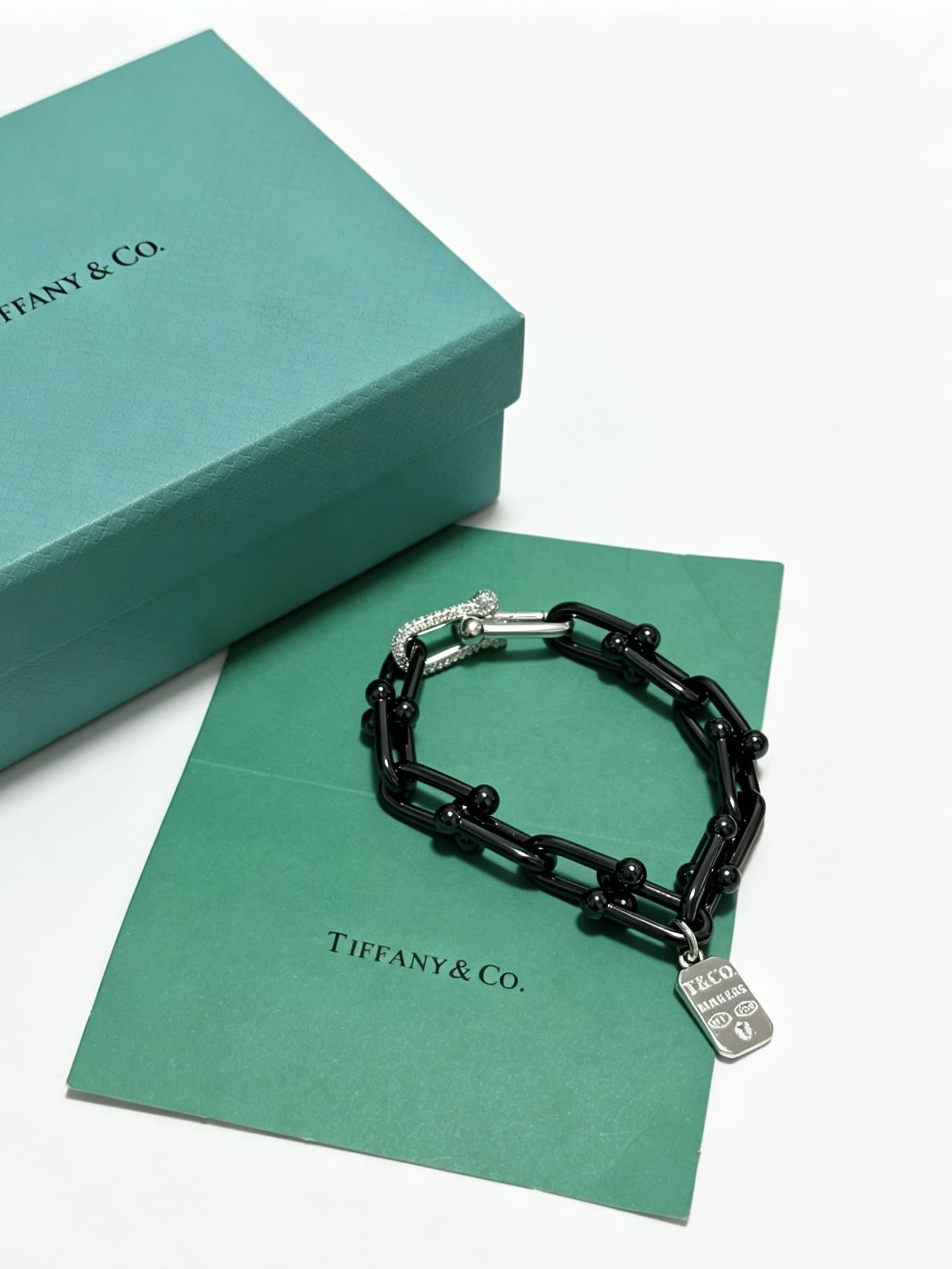 Tiffany & Co. Black Onyx Link Bracelet